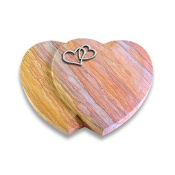 Grabkissen Amoureux/Rainbow Herzen (Alu)