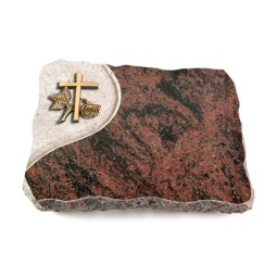 Grabplatte Aruba Folio Kreuz 1 (Bronze)