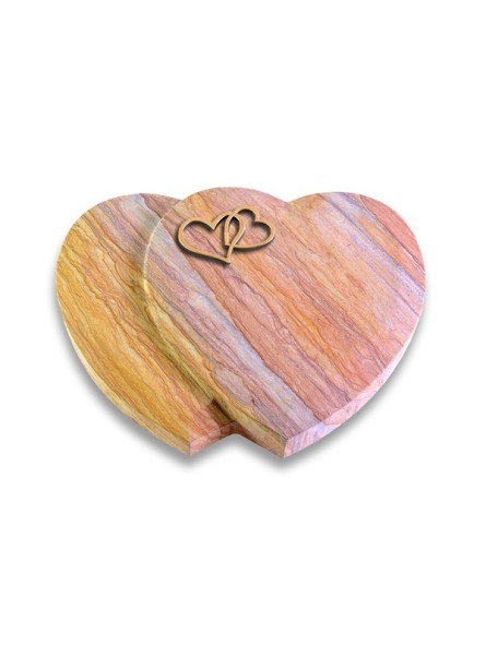 Grabkissen Amoureux/Rainbow Herzen (Bronze)