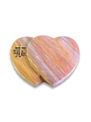 Grabkissen Amoureux/Rainbow Kreuz 1 (Bronze)