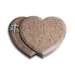 Grabkissen Amoureux/Raw-Silk Kreuz 1 (Alu)