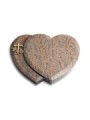 Grabkissen Amoureux/Raw-Silk Kreuz 1 (Bronze)