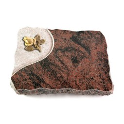 Grabplatte Aruba Folio Rose 3 (Bronze)