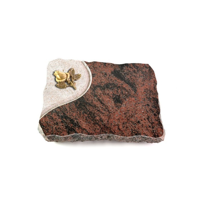 Grabplatte Aruba Folio Rose 3 (Bronze)