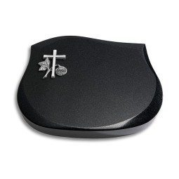 Grabkissen Cassiopeia/Indisch-Black Kreuz 1 (Alu)