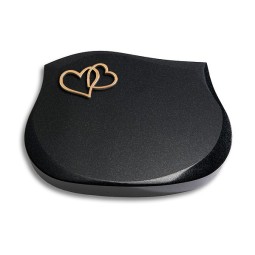 Grabkissen Cassiopeia/Indisch-Black Herzen (Bronze)