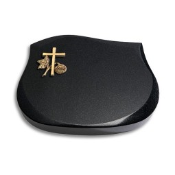 Grabkissen Cassiopeia/Indisch-Black Kreuz 1 (Bronze)