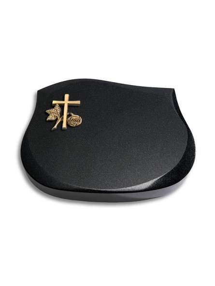 Grabkissen Cassiopeia/Indisch-Black Kreuz 1 (Bronze)