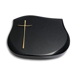 Grabkissen Cassiopeia/Indisch-Black Kreuz 2 (Bronze)