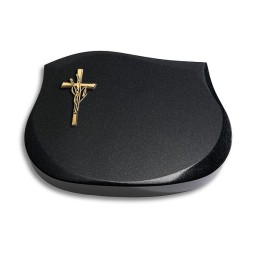 Grabkissen Cassiopeia/Indisch-Black Kreuz/Ähren (Bronze)