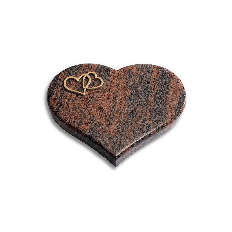 Grabkissen Coeur/Twilight-Red Herzen (Bronze)