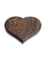 Grabkissen Coeur/Twilight-Red Herzen (Bronze)