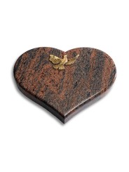 Grabkissen Coeur/Twilight-Red Taube (Bronze)