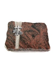 Grabplatte Aruba Strikt Kreuz 1 (Alu)