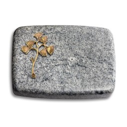 Grabkissen Linea/Viskont-White Gingozweig 1 (Bronze)