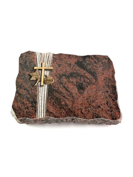 Grabplatte Aruba Strikt Kreuz 1 (Bronze)
