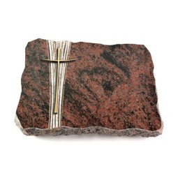 Grabplatte Aruba Strikt Kreuz 2 (Bronze)