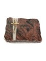 Grabplatte Aruba Strikt Kreuz/Ähren (Bronze)
