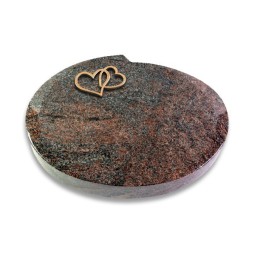 Grabkissen Baroque/Paradiso Herzen (Bronze)