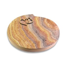 Grabkissen Baroque/Rainbow Herzen (Bronze)