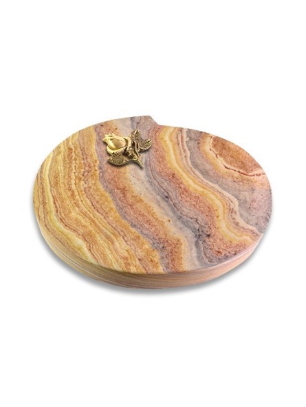 Grabkissen Baroque/Rainbow Rose 3 (Bronze)