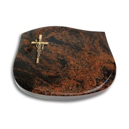 Grabkissen Cassiopeia/Aruba Kreuz/Ähren (Bronze)