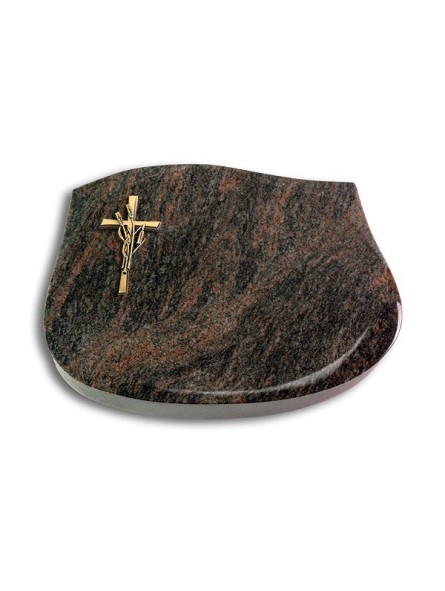 Grabkissen Cassiopeia/Himalaya Kreuz/Ähren (Bronze)