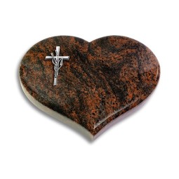 Grabkissen Coeur/Aruba Kreuz/Ähren (Alu)