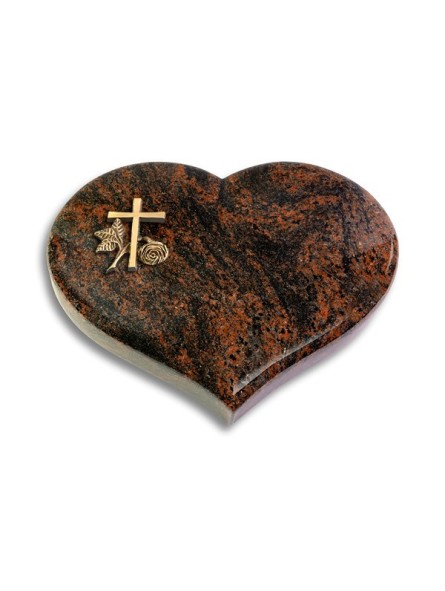 Grabkissen Coeur/Aruba Kreuz 1 (Bronze)