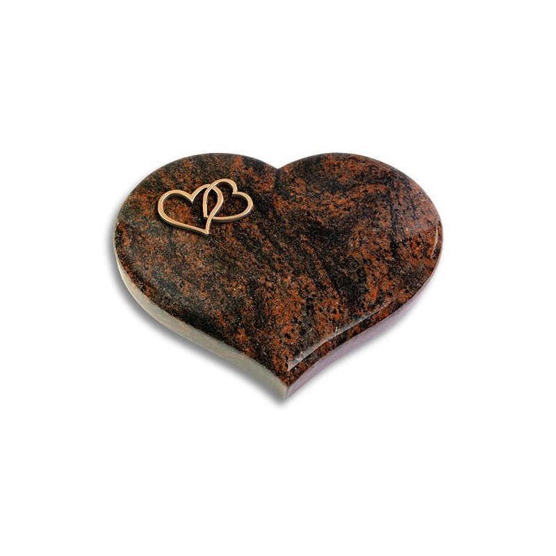 Grabkissen Coeur/Aruba Herzen (Bronze)