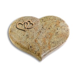 Grabkissen Coeur/Kashmir Herzen (Bronze)