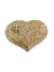 Grabkissen Coeur/Kashmir Kreuz 1 (Bronze)