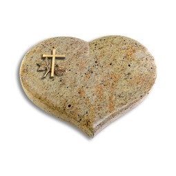 Grabkissen Coeur/Kashmir Kreuz 1 (Bronze)