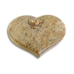 Grabkissen Coeur/Kashmir Taube (Bronze)