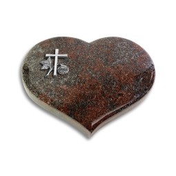 Grabkissen Coeur/Paradiso Kreuz 1 (Alu)