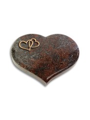 Grabkissen Coeur/Paradiso Herzen (Bronze)