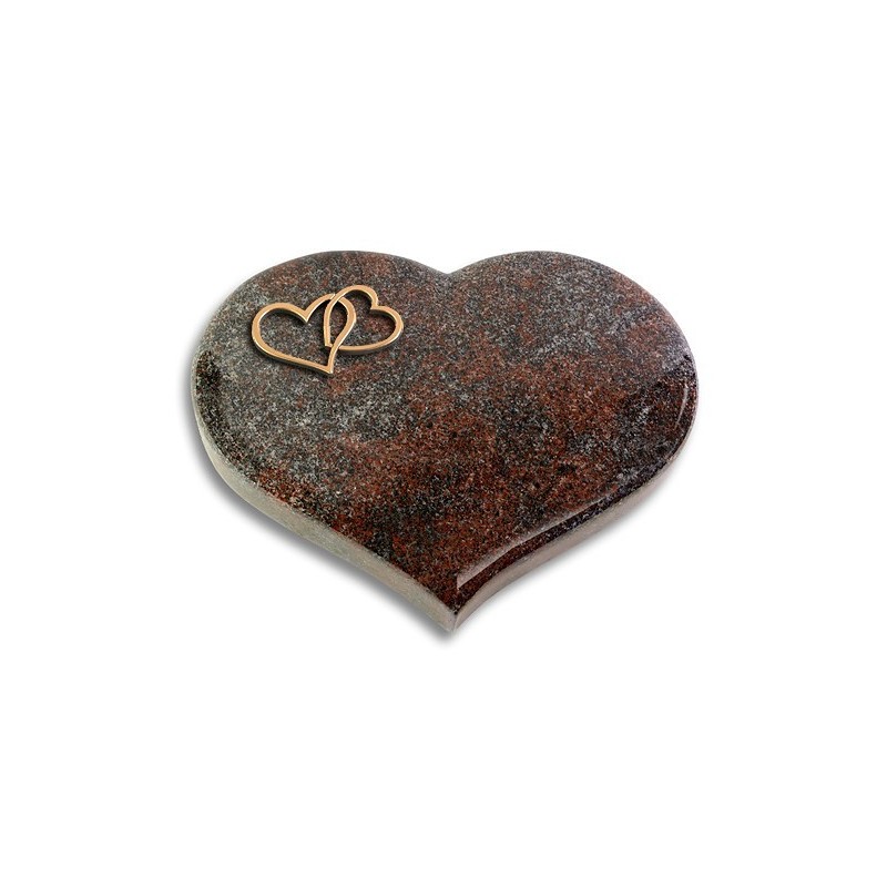 Grabkissen Coeur/Paradiso Herzen (Bronze)