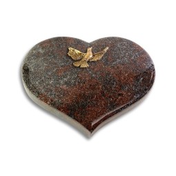 Grabkissen Coeur/Paradiso Taube (Bronze)