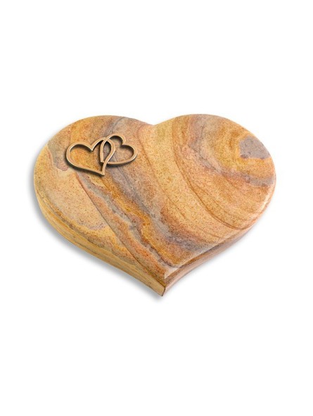 Grabkissen Coeur/Rainbow Herzen (Bronze)