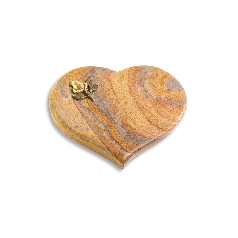 Grabkissen Coeur/Rainbow Rose 3 (Bronze)