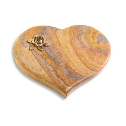 Grabkissen Coeur/Rainbow Rose 4 (Bronze)