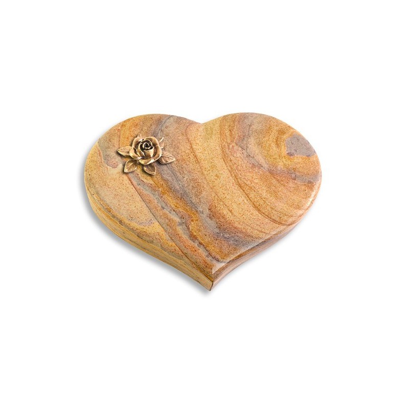 Grabkissen Coeur/Rainbow Rose 4 (Bronze)