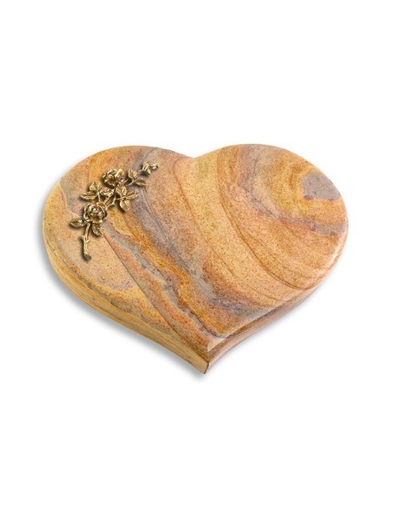 Grabkissen Coeur/Rainbow Rose 5 (Bronze)