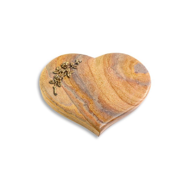 Grabkissen Coeur/Rainbow Rose 5 (Bronze)