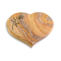 Grabkissen Coeur/Rainbow Rose 6 (Bronze)