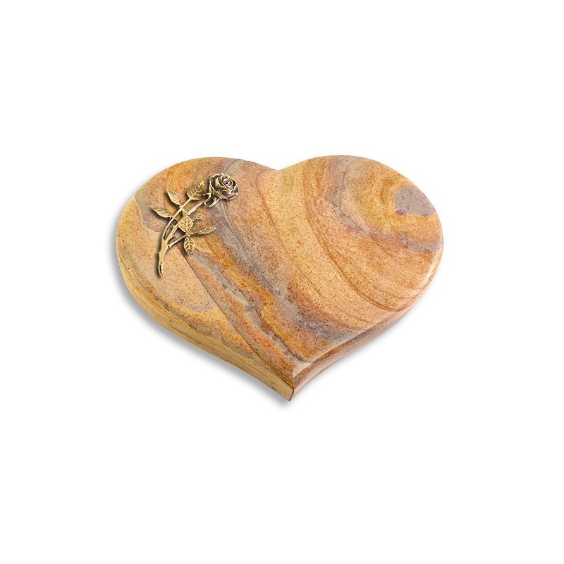 Grabkissen Coeur/Rainbow Rose 6 (Bronze)