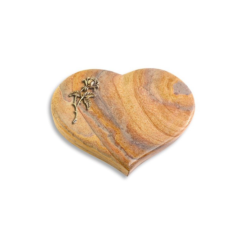 Grabkissen Coeur/Rainbow Rose 2 (Bronze)