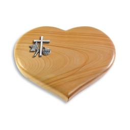 Grabkissen Coeur/Woodland Kreuz 1 (Alu)