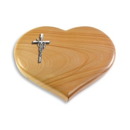 Grabkissen Coeur/Woodland Kreuz/Ähren (Alu)