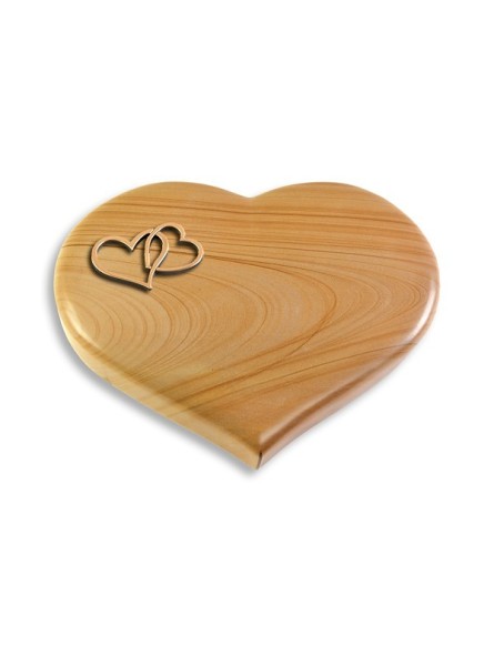 Grabkissen Coeur/Woodland Herzen (Bronze)